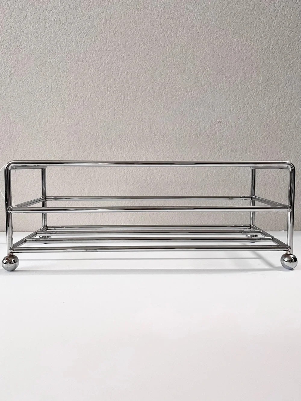Chrome Metal storage bin